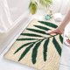 thumbnail image 2 of CHAO Alfombra de baño Antideslizante, Alfombra de baño, Alfombra de baño, Ducha Suave súper absorbente, Adecuada para Sala de Estar/Cocina/Dormitorio, Interior y Exterior (50 x 80 cm, Hojas de bambú), 2 of 5