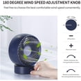 thumbnail image 2 of Tischventilator, USB Ventilator Mini Ventilator Klein Leise Stufenlose Geschwindigkeit 20 ° Einstellen, USB Desk Fan Geräuscharm, USB Fan Einfach zu Tragen,für Büro, Zuhause, 2 of 6