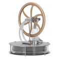 thumbnail image 4 of Low Temperature Stirling Engine Model, Gold Appearance Treatment Metal Primary Color Continuous Operation Stirling Engine Motor Toy  For Physics Learning, 4 of 8