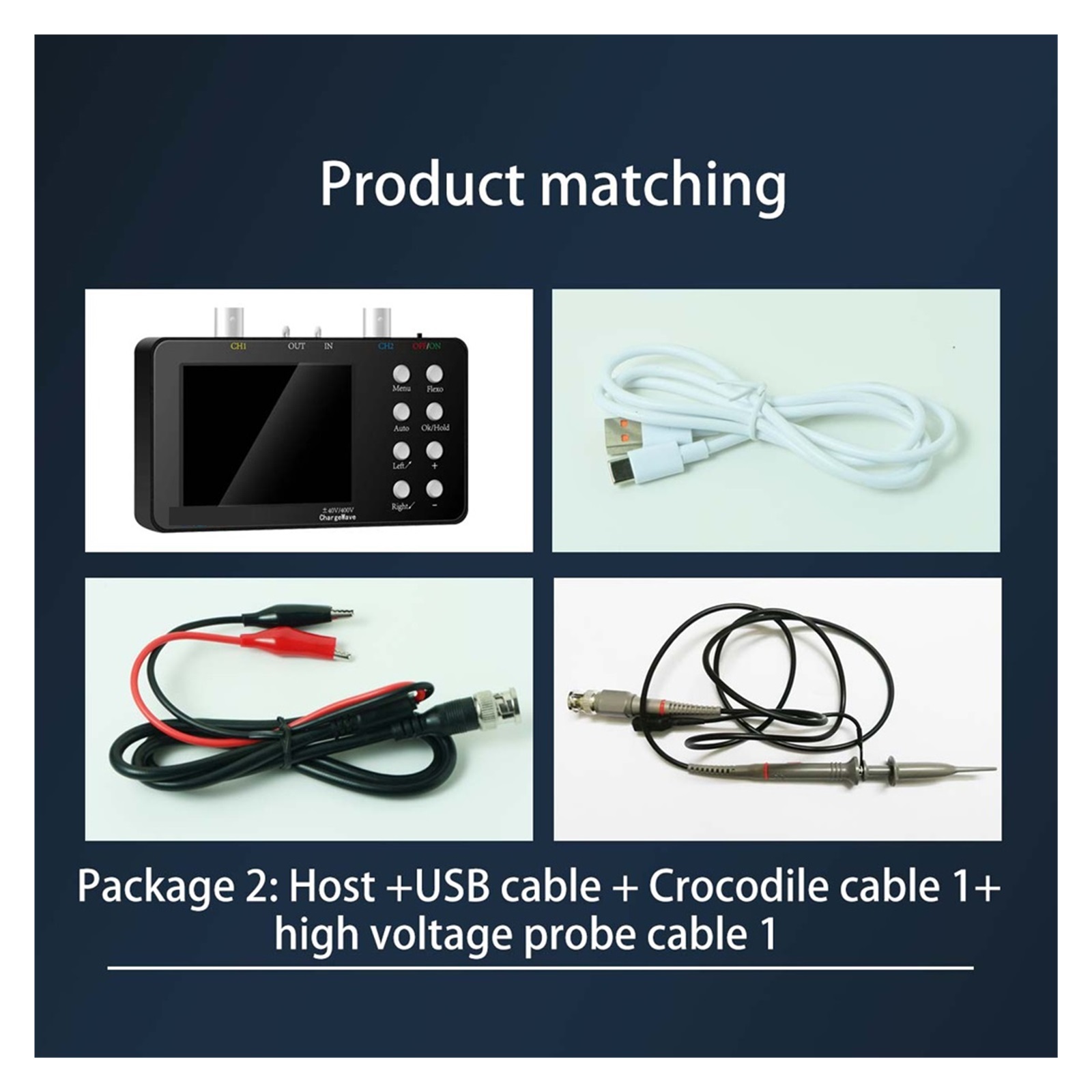 Digital Oscilloscope 50M Sampling Rate 10M Analogue Bandwidth Portable Handheld Oscilloscope 6A Current Waveform Measurement ,Professional Designed