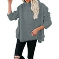 thumbnail image 5 of Womenss Sherpa Fleece Cowl Neck Pullover Thermal Warm Sweater Daily Wear Sweatshirt for Cold Freezing Weather, 5 of 6