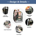 thumbnail image 5 of PVC Transparent Backpacks Clear Backpack for Travel and Outings Black Cat and Goldfish Bowl, 5 of 7