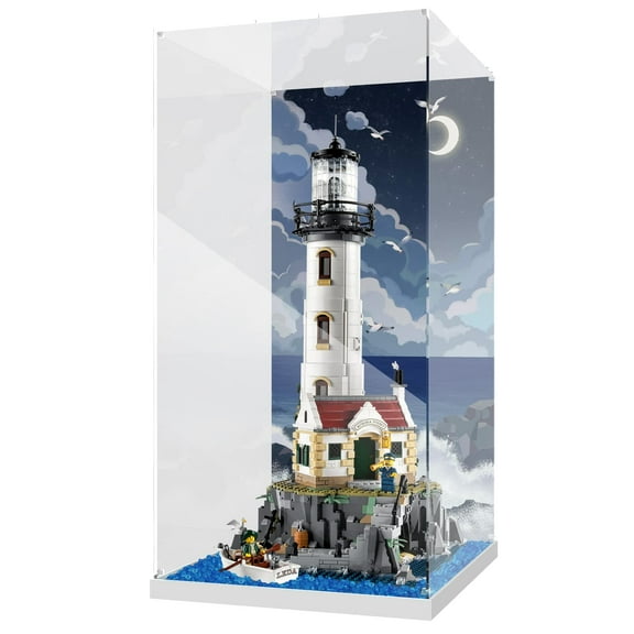 Acrylic Display Case for Lego 21335 Motorized Lighthouse(ONLY Display Case, the Model NOT included)