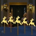 thumbnail image 3 of Xihbxyly Luces Solares Navideñas, Paquete de 5, Decoración para Jardín Exterior, Papá Noel, Copo de Nieve, Patrones de Árboles, Energía Solar, Fácil Instalación, Decoración para Caminos de Jardín, Lu, 3 of 5