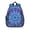 Blue and Purple, variant on Red and Orange Tie Dye Pattern Backpack for School, Cute School Bag with Adjustable Shoulder Straps and Padded Back, 15"x11.42"x5.5"