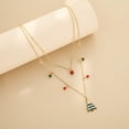 thumbnail image 2 of European And American Festival Ornament New Fashion Christmas Bell Snowflake Pendant Necklace, 2 of 2