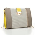 thumbnail image 3 of Women's Vegan Leather Crossbody Clutch Purse with Unique Pinch Lock and Detachablestrap, 3 of 4