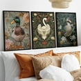 thumbnail image 4 of Hieng William Morris Wall Hieng Forest Animal Canvas Prints Wall Hieng Sets Farmhouse Living Room Decor Fox Rabbit Eagle Gothic Vintage Botanical Floral Oil Painting Pictures, 4 of 6