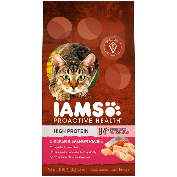 Iams Proactive Health High Protein Chicken & Salmon Adult Dry Cat Food