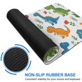 thumbnail image 6 of Long Mouse Pads for Desk,White Floral Dinosaurs Pattern Desk Mats on Top Of Desks, Desk Mouse Pad Extra Large with 3mm Non-Slip Base and Stitched Edge for Gaming,Office,Work,Home 31.5"x11.8", 6 of 6