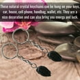thumbnail image 5 of Black Tourmaline Crystal Car Key Holder, Raw Crystal Keychain, 5 of 5
