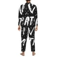 thumbnail image 5 of Bingfone Men'S Pajama Set 2 Piece Loungewear Pjs, Long Sleeve With Pajama Pants-I Love Math, 5 of 9