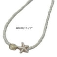 thumbnail image 3 of SIEYIO Ocean-Inspired Necklace Seashells & Starfish Beads String Collar Chain Summer Beaches Outfits Jewellery Piece for Women, 3 of 20