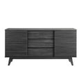 thumbnail image 2 of Pemberly Row Buffet Bahut Moderne en Bois de 63 Pouces en Charbon, 2 of 6