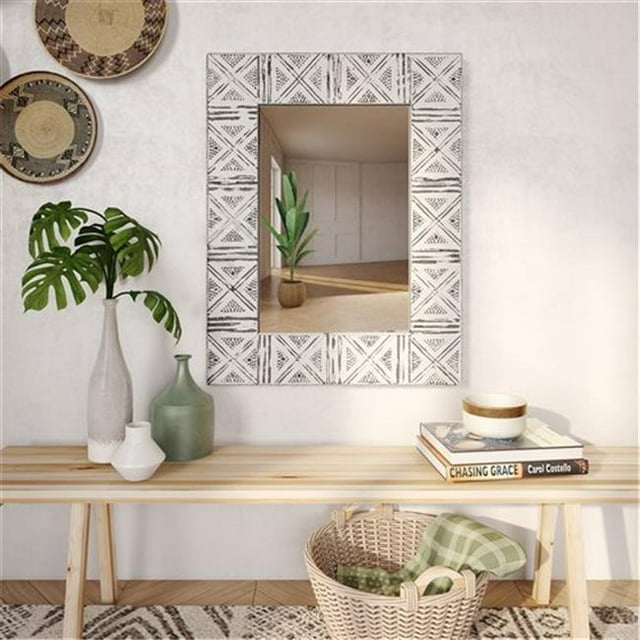 Aspire Home Accents 7389 Miroir Mural Polina, Blanc