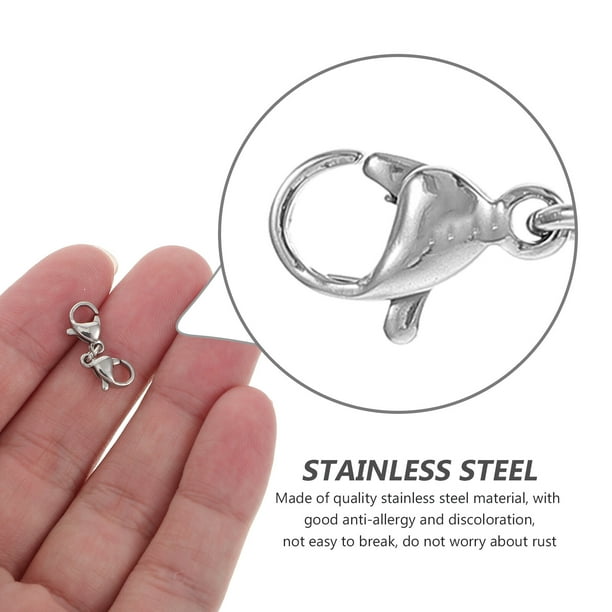 25 PCS Extender Chain Lobster Clasp Necklaces Double Lobster Clasp Double end Connector DIY Lobster Buckle Walmart Business Supplies