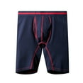 thumbnail image 5 of BXINGOHAI Men's Seamless Waistband Trunk Made From Bamboo Soft Breathable Underwear for Men Everyday Today Blue,3XL, 5 of 5