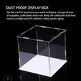 thumbnail image 4 of facefd Display Case Countertop Dustproof Protection Square Organizer Stand Plastic Simple Home Decor Self-assembly for Toy Collectibles 10*10*14 10*10*14 1Set, 4 of 6