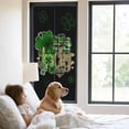 thumbnail image 2 of St. Patrick's Day Window Privacy Film,Spring Green Shamrock Gold Lucky Love Black Static Cling UV Sun Blocking Heat Control Window Tint Day and Night,Non-Adhesive One Way Privacy Cover 29.5''x78.7'', 2 of 7