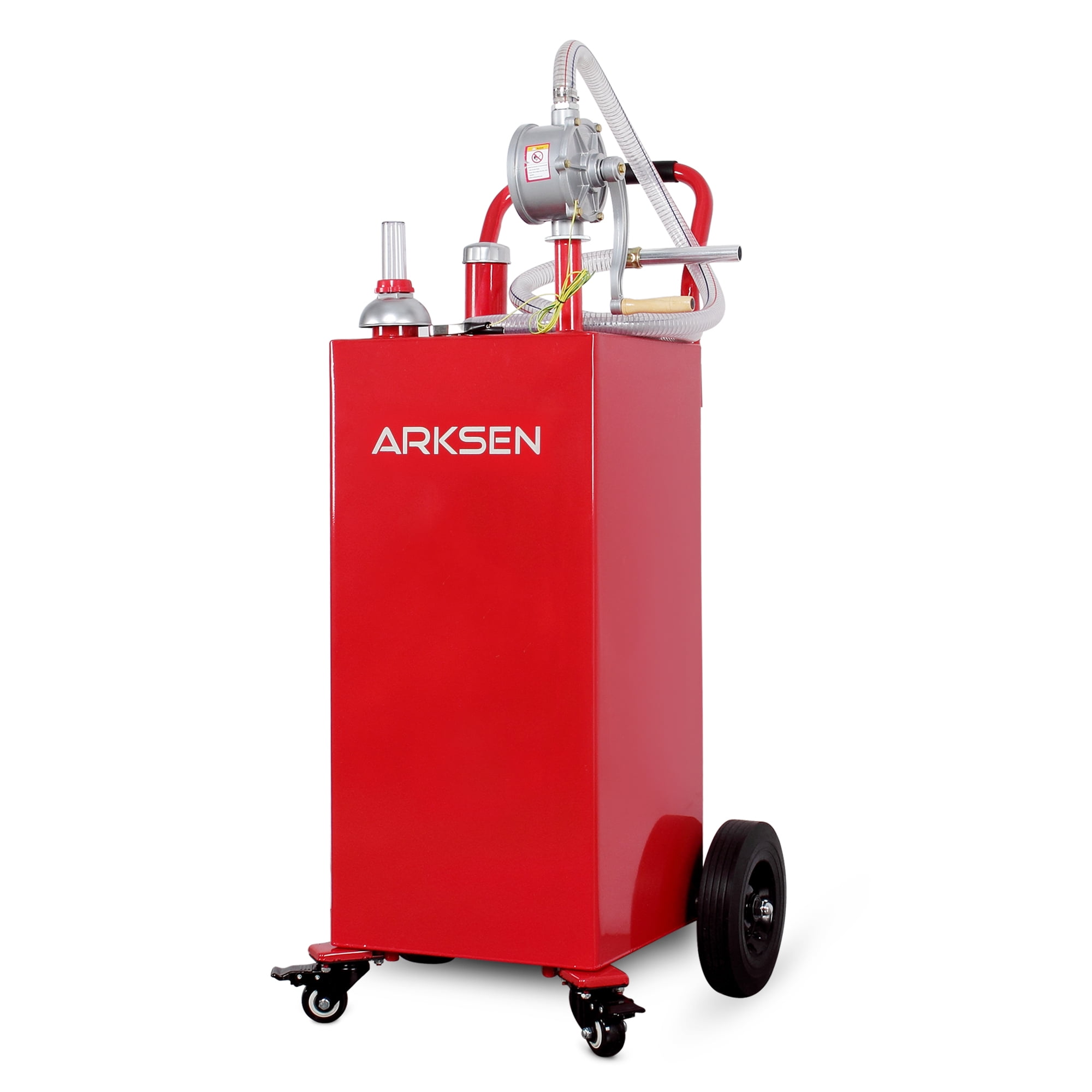 Gas Caddy Tank with Rolling Wheels Fuel Storage Gasoline Fluid Diesel 30 Gallon 