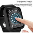 thumbnail image 4 of Apple Watch Case Series 7 for 45mm/41mm with Built-in Tempered Glass Screen Protector (All Watch Series), Guard Bumper Full coverage Cover for Apple Watch Case, Color, 4 of 11