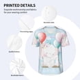 thumbnail image 4 of Balery Cute Elephant Baseball Jersey for Men Casual Button Down Shirts Short Sleeve Active Team Sports Uniform-4X-Large, 4 of 9