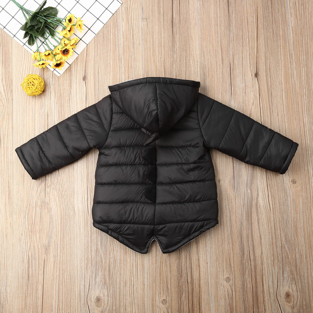 Toddler Baby Boys Girls Coat Long Sleeve Hooded Padded Jacket Winter Warm Light Puffer Jacket Outwear - image 3 of 6