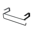 thumbnail image 2 of deevoka 2xMetal Under Cabinet Paper Towel Holder Hanger Fine Workmanship Black 2 Pcs, 2 of 9