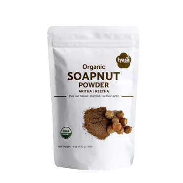 Soapnut Powder, Organic Aritha | Reetha, Natural Shampoo, 16 oz