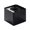 Black, variant on Square ABS Microphone Logo Holder with Foam Liner, Universal Interview Mic Cube for Broadcast TV, Lightweight Stand for Reporter Handheld Mics, 2.8"(Black)