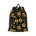 thumbnail image 3 of Balery Flower (2) Vintage Canvas Backpack for Men and Women - Large Capacity, Durable Travel Laptop Bag for School, Work, Hiking, and Outdoor Activities, 3 of 7