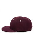thumbnail image 5 of OC Sports TGS1930X Proflex Bamboo Charcoal Flat Visor Cap - Maroon White, 5 of 8