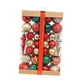 thumbnail image 2 of 74 bolas navideñas con purpurina Strade Fareast Limited Rojo Verde, 2 of 8