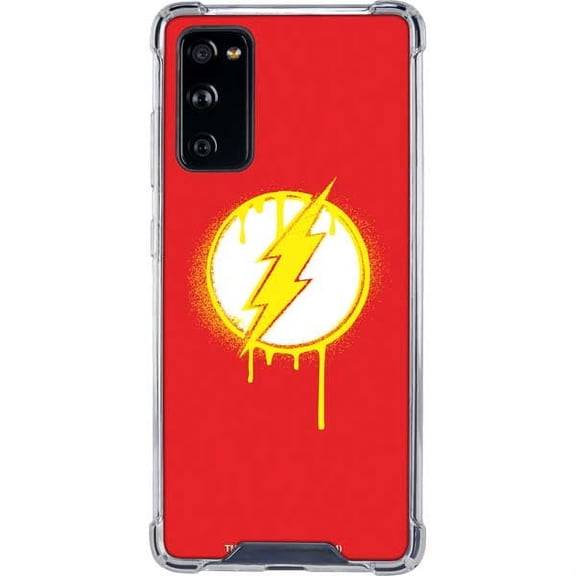 Skinit DC Comics Flash Emblem Drip Galaxy S20 FE Clear Case