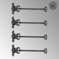 thumbnail image 2 of Black Wrought Iron Door Strap Hinge 12.5" L x 4.1" W Decorative Rust Resistant Vintage Flush Mount Door Hinge forCabinet, Barn or Shed Doors w/Hardware Renovators Supply Pack of 4, 2 of 7