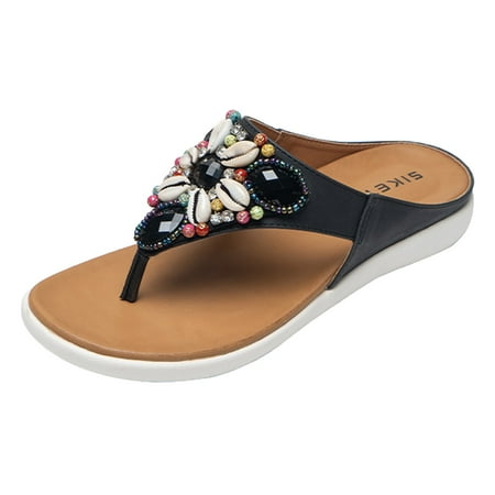 

Larisalt Platform Sandals Women Women s Gladiator Flat Sandals Fisherman Strappy Sandals Ankle Strap Sandals Black