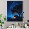 thumbnail image 4 of Qisvanset 12x16 Inch Minimalist Christmas Nativity Canvas Wall Art, Silent Night Religious Holiday Decor, 4 of 8