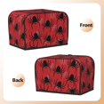 thumbnail image 3 of Uemuo Spider Print Toaster Cover 2 Slice, Small Kitchen Appliance Covers, Toaster Oven Cover with Loop, Bread Machine Cover Dust Cover Protection, 3 of 7