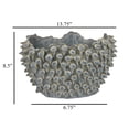 thumbnail image 6 of Nina Decorative Bowl, Light Blue, Coral Textured Gray Ceramic, 14 Inch, 6 of 7