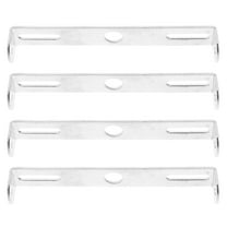 WORGEOUS  4 Pcs Hanging Plate for Light Ceiling Fan Bracket Mount Kit Silver