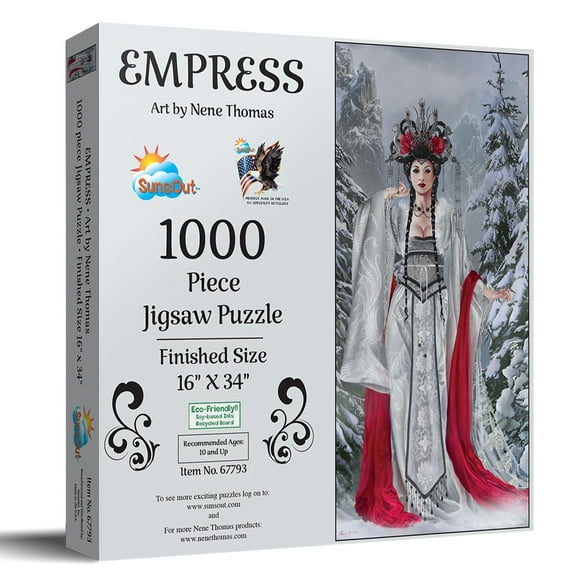 SUNSOUT INC - Empress - 1000 pc Jigsaw Puzzle by Artist: Nene Thomas - Finished Size 16" x 34" - MPN# 67793