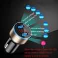 thumbnail image 3 of SANAG Car Charger 5V 3.1A Quick Charge Dual USB Port LED Display Voltmeter Phone Charging Adapter, Black, Gold, 3 of 8