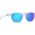 thumbnail image 5 of Oakley Mens Oo9479 Manorburn Square Sunglasses Polished Clear/Prizm Sapphire 56 Millimeters, 5 of 6