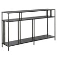 thumbnail image 1 of Henn&Hart 48" Gunmetal Gray Metal Console Table, 1 of 8