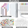thumbnail image 2 of Álbum de recortes Gotideal de 80 páginas con rotuladores metálicos, color blanco, 2 of 7