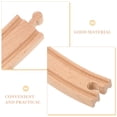 thumbnail image 4 of Raindrops Khaki Wood Train Track 2Pcs S-Shaped Tracks for School Activity, 4 of 5