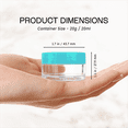 thumbnail image 3 of Beauticom 36 Pieces High Quality 20G/20ML Clear Round Acrylic Cosmetic Product Sample Travel Jars with Flat Top Lids (Teal), 3 of 5