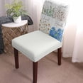 thumbnail image 2 of Dining Chair Covers Set of 8 Retro Eucalyptus Leaves Cotton Daisy Wood Texture Stretch Parsons Chair Slipcovers Removable Washable Chair Cover Protector for Kitchen Dining Room Hotel, 2 of 5