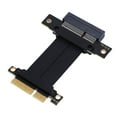 thumbnail image 1 of PCIe 4.0 X4 Cable Elevador, Extensor De Tarjeta Gráfica Sin Pérdidas Para GPU, M.2 Wifi Live Live Wire USB Tarjetas De Adquisición De Botas Sin Disco, Con Cable De Arrendamiento, 1 of 7