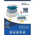 thumbnail image 1 of Large Vacuum Storage Bags Space Saver Seal Clear Compression Bag Organizer, 1 of 8